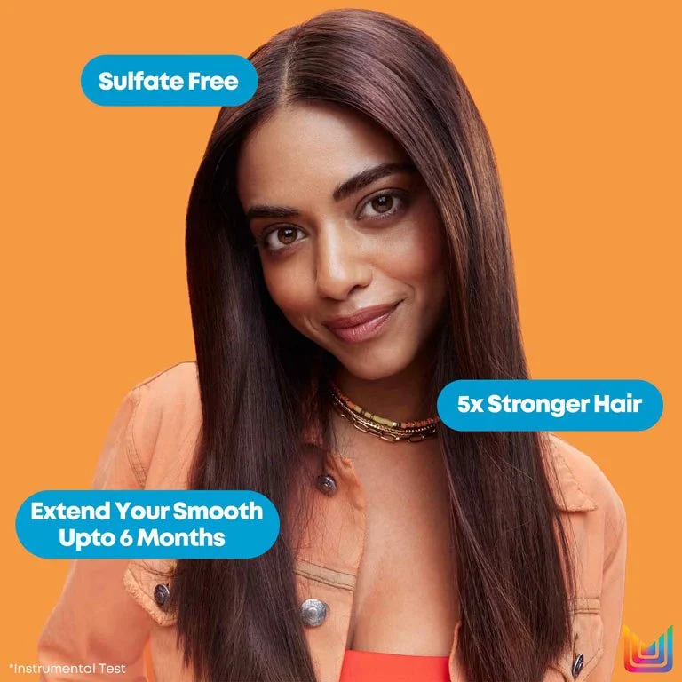 Matrix Mega Smooth Sulfate-Free Liquid Hair Mask with Squalene & Bonding Blends for Gentle Care | Reviving Bond Repair Treatment | 5X Strength,Smoothens Hair