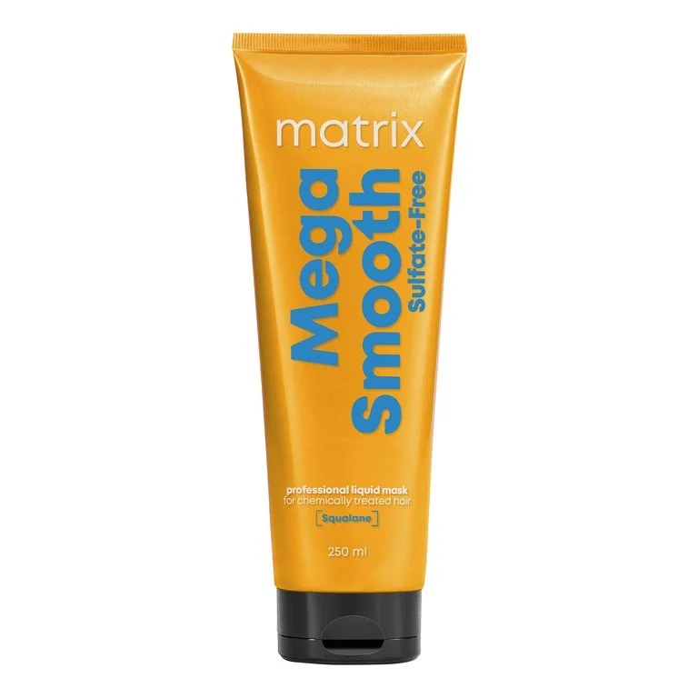 Matrix Mega Smooth Sulfate-Free Liquid Hair Mask with Squalene & Bonding Blends for Gentle Care | Reviving Bond Repair Treatment | 5X Strength,Smoothens Hair
